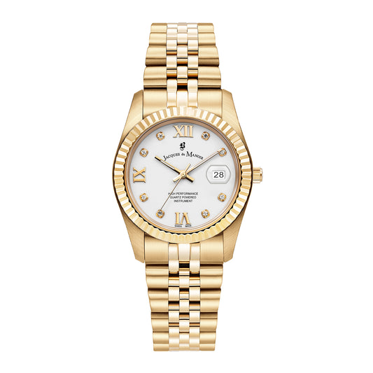 JDM Women's Inspiration Roman 34mm Quartz Analog Watch JWL01306