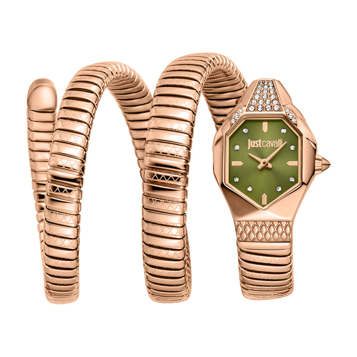 Just Cavalli Women's Signature Snake Quartz Watch