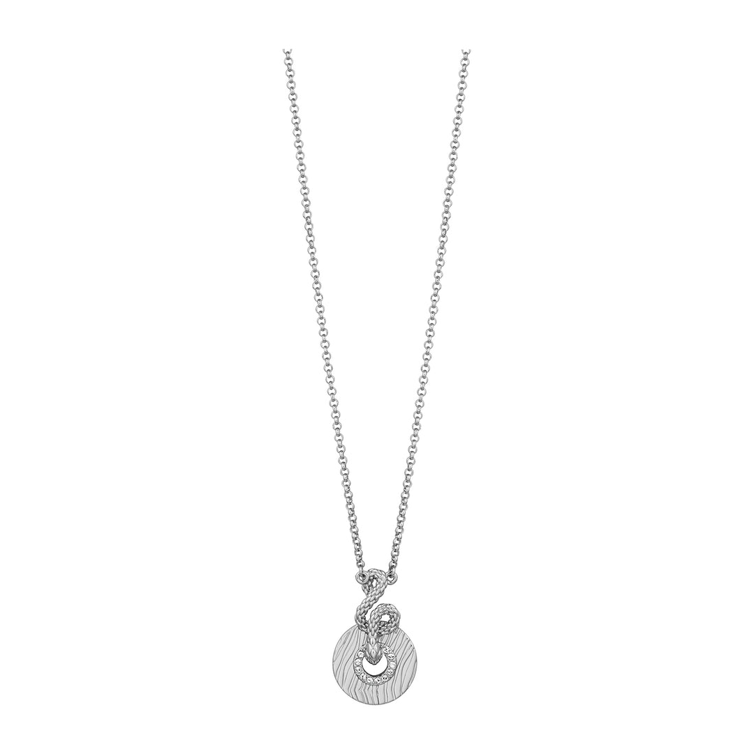 JUST CAVALLI Necklace, Silver Color, Stones Color: White