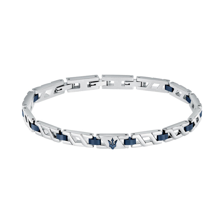 Maserati ICONIC BRACELET WITH IP BLUE 18.5+3CM