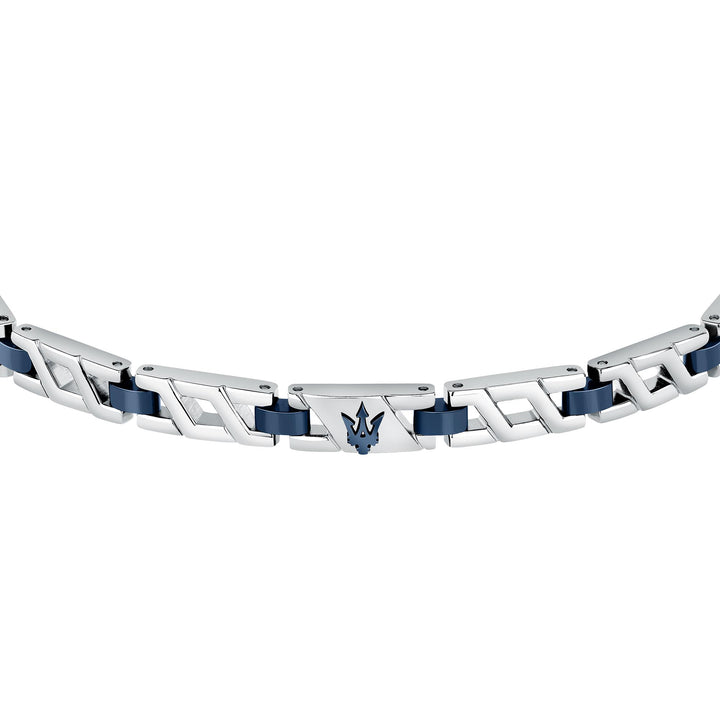 Maserati ICONIC BRACELET WITH IP BLUE 18.5+3CM