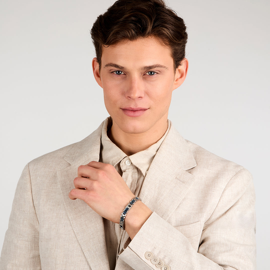 ICONIC BR SS BLACK+BLUE 18.5+3CM