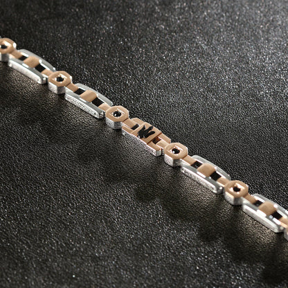 Maserati BR.IP RG+BLK Crystals 18+3.5CM