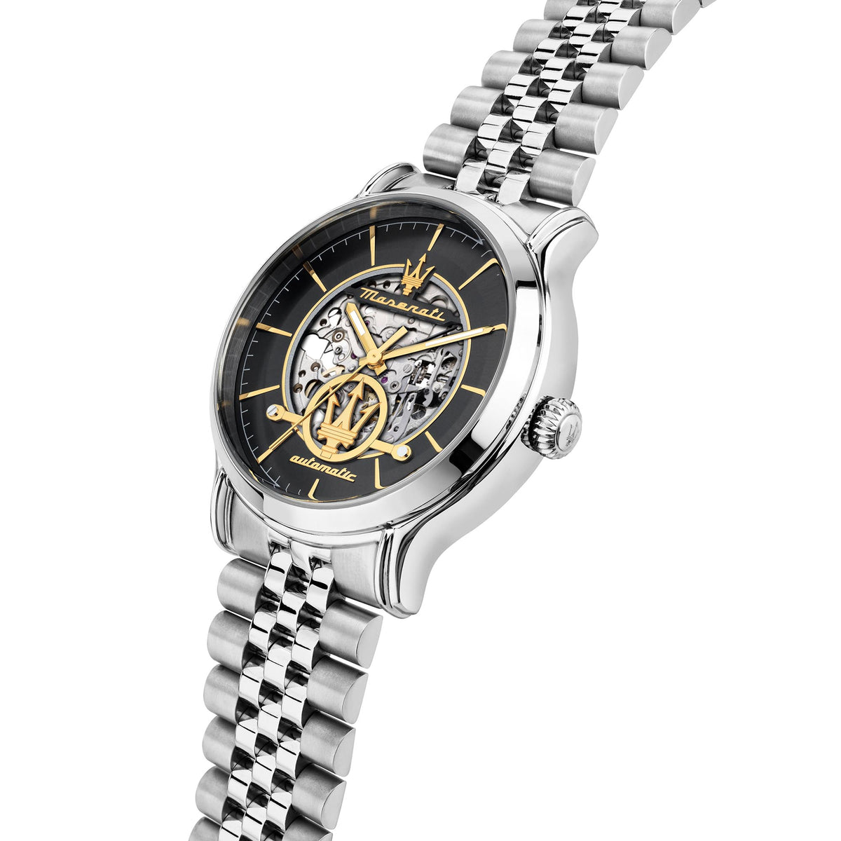 Maserati Epoca 42mm Auto D.Gun Dial Ss Br Men's Watch