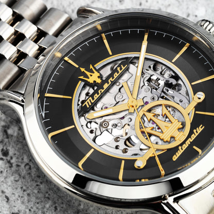Maserati Epoca 42mm Auto D.Gun Dial Ss Br Men's Watch