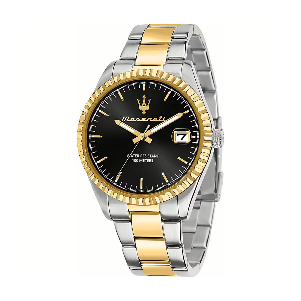 Maserati Competizione 43MM 3H Black Dial SS+YG BR - R8853100042