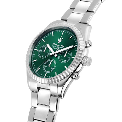 Maserati Competizione 43MM Mult Green Dial SS BR - R8853100044