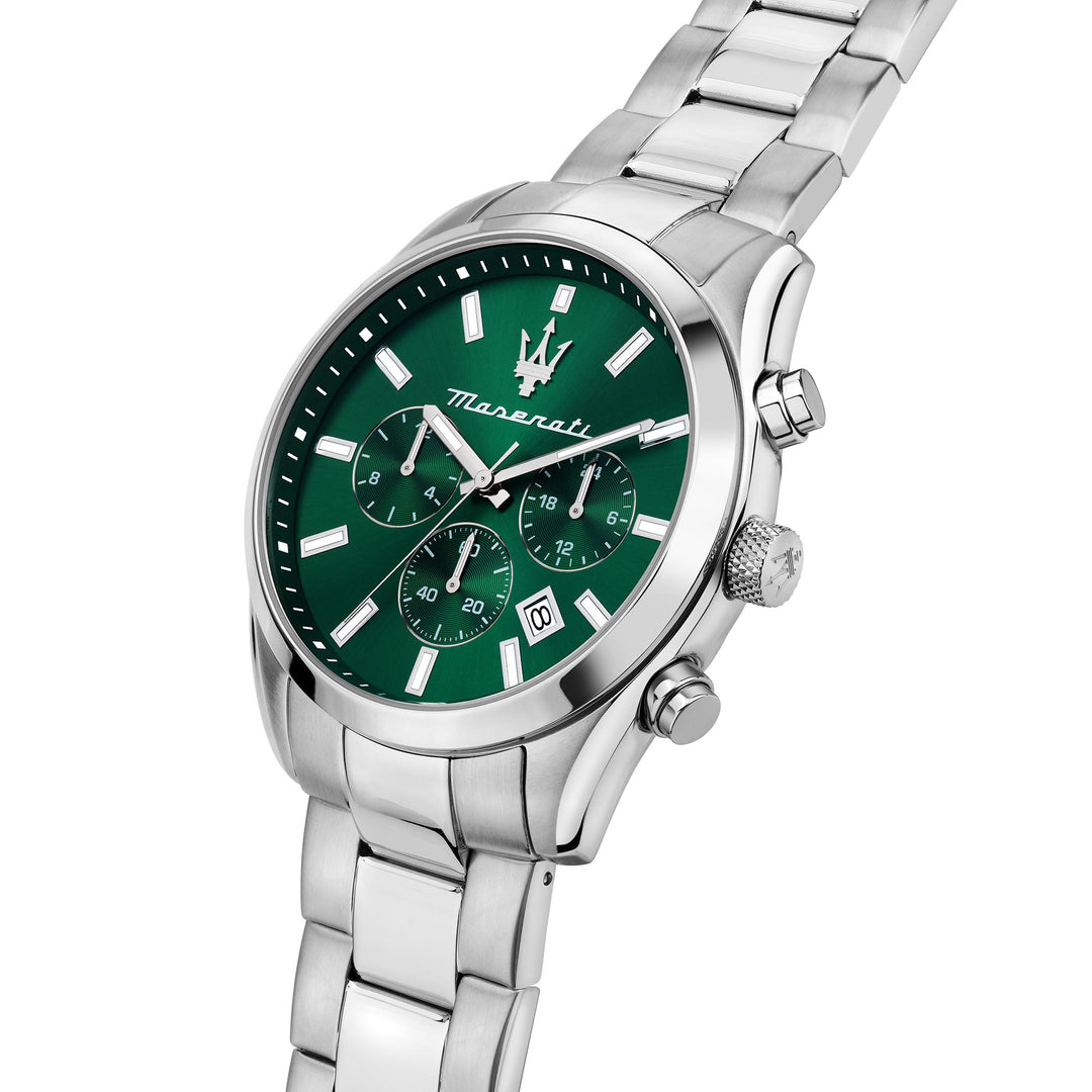 Maserati Attrazione 43mm Mult Green Dial Br Ss Men's Watch