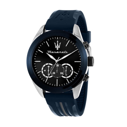 Maserati Traguardo 45mm Chr D.Gun Dial Blk+Gun Pu Men's Watch - R8871612046
