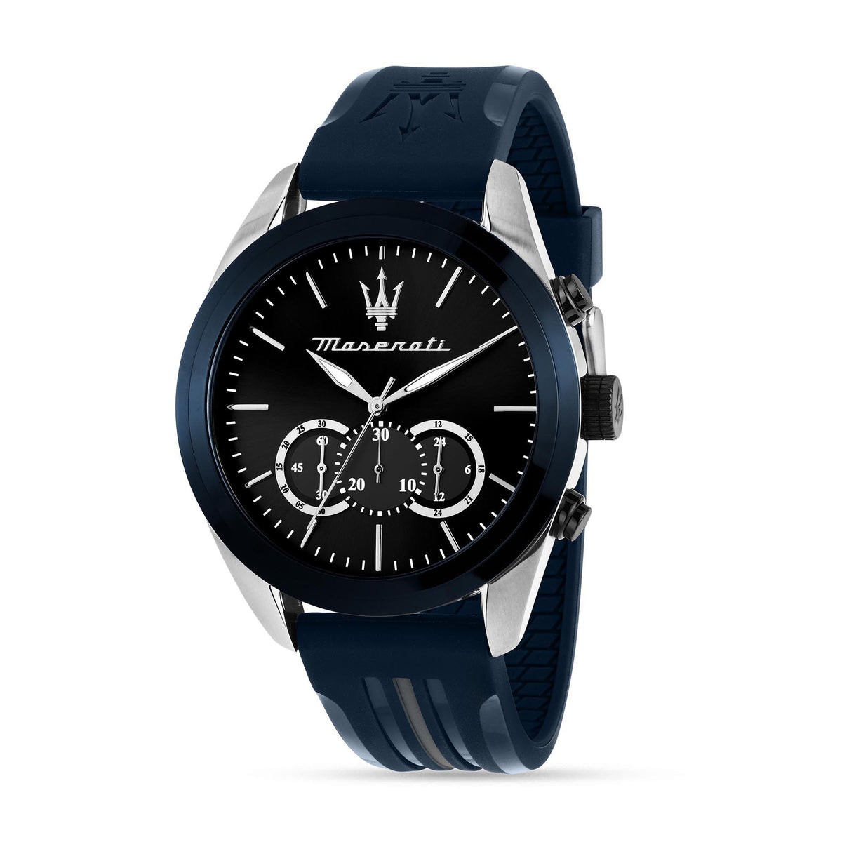 Maserati Traguardo 45mm Chr D.Gun Dial Blk+Gun Pu Men's Watch - R8871612046