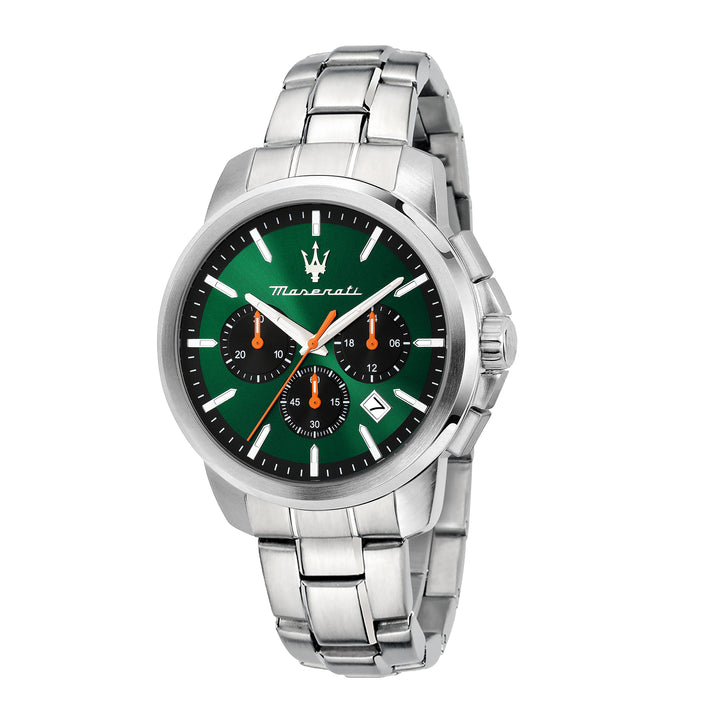 SUCCESSO 42MM CHR GREEN DIAL SS BR