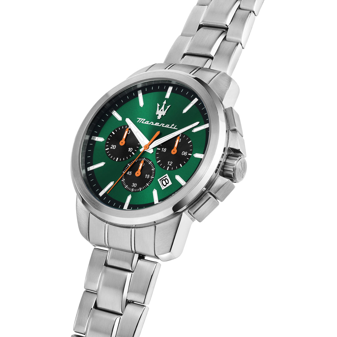 SUCCESSO 42MM CHR GREEN DIAL SS BR