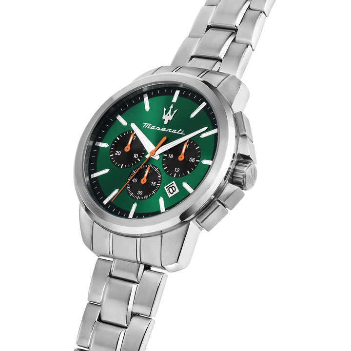 SUCCESSO 42MM CHR GREEN DIAL SS BR