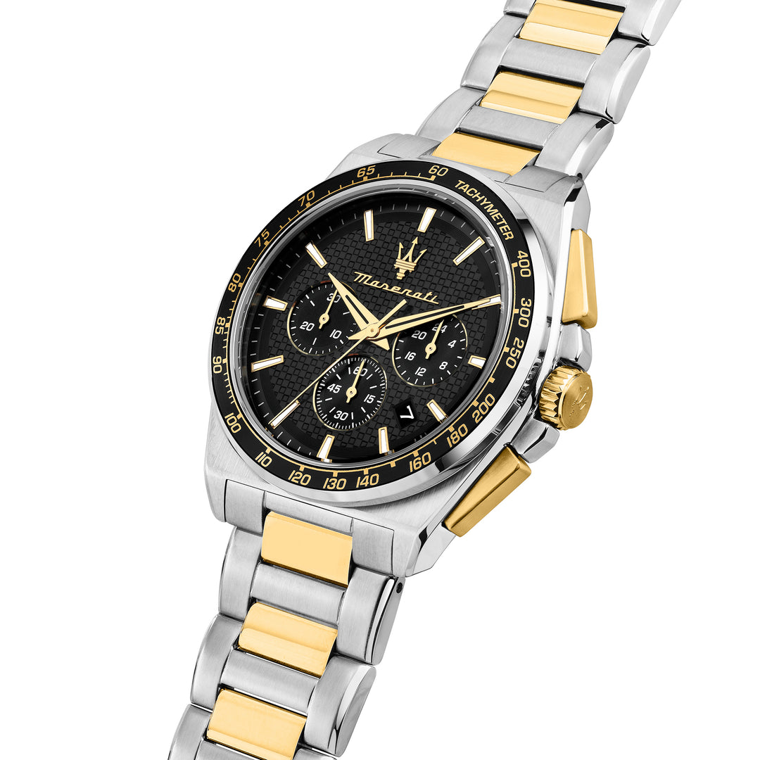 VELOCITA 43MM CHRO BLACK DIAL YG+SS BR