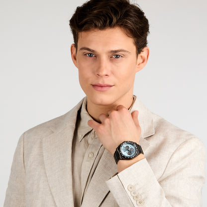 فيلوشيتا 43 مم، ميناء أزرق، لون معدني (Gunmetal)