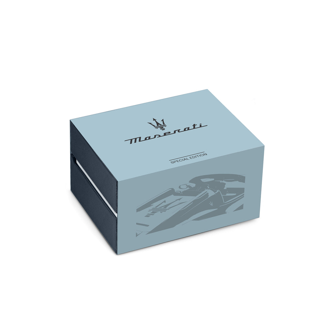 VELOCITA 43MM CHRO BLUE DIAL GUN BR