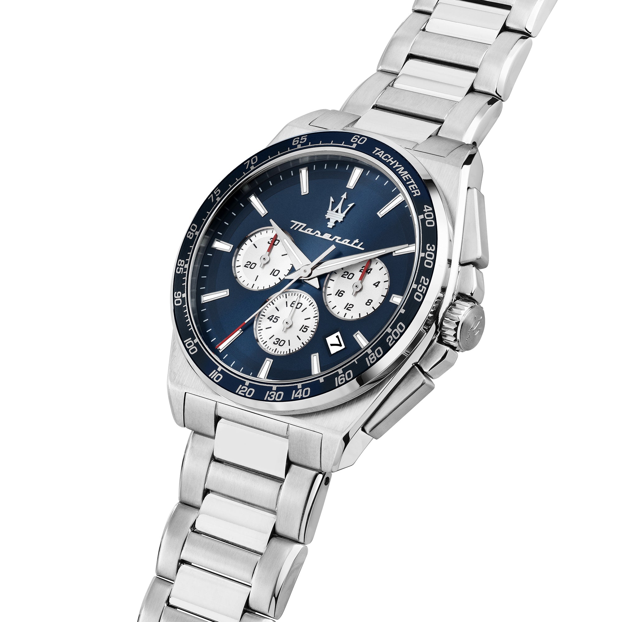 Shop VELOCITA 43MM CHRO BLUE DIAL SS BR - The Watch House UAE