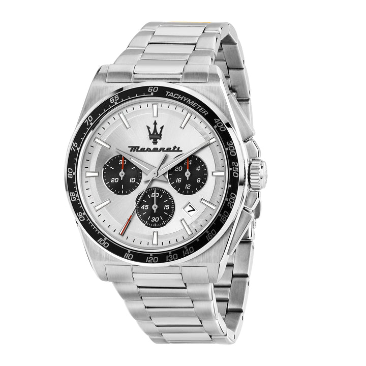 VELOCITA 43MM CHRO SILVER DIAL SS BR