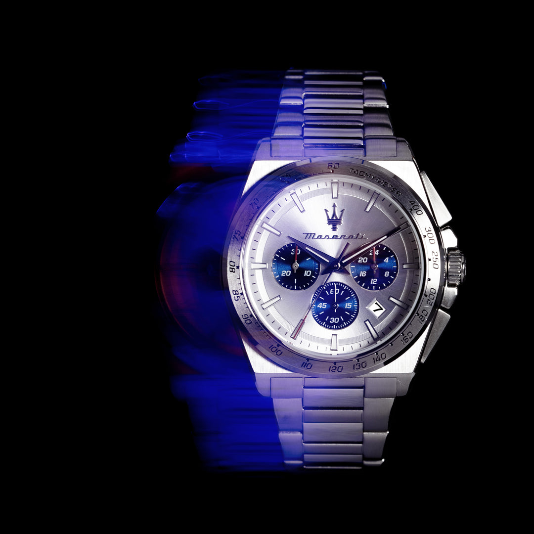 VELOCITA 43MM CHRO WHITE DIAL SS BR