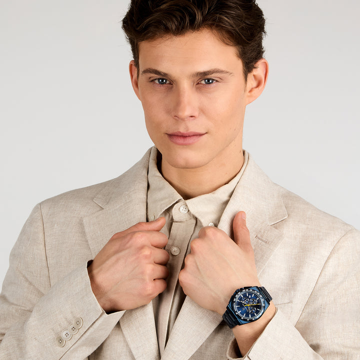 VELOCITA 45MM CHRO BLUE DIAL BLUE BR