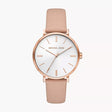 Michael Kors Addyson Three-Hand Pink Leather Watch