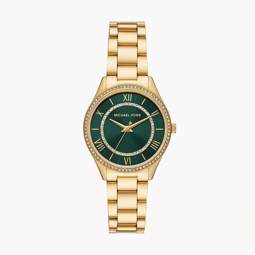 Michael Kors Lauryn Three-Hand Gold-Tone Stainless Steel Watch - MK4737