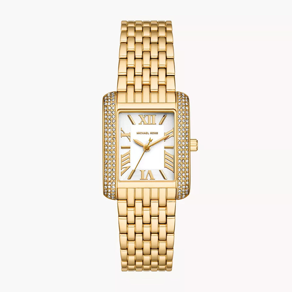 Michael Kors Emery Three-Hand Gold-Tone Stainless Steel Watch - MK4826