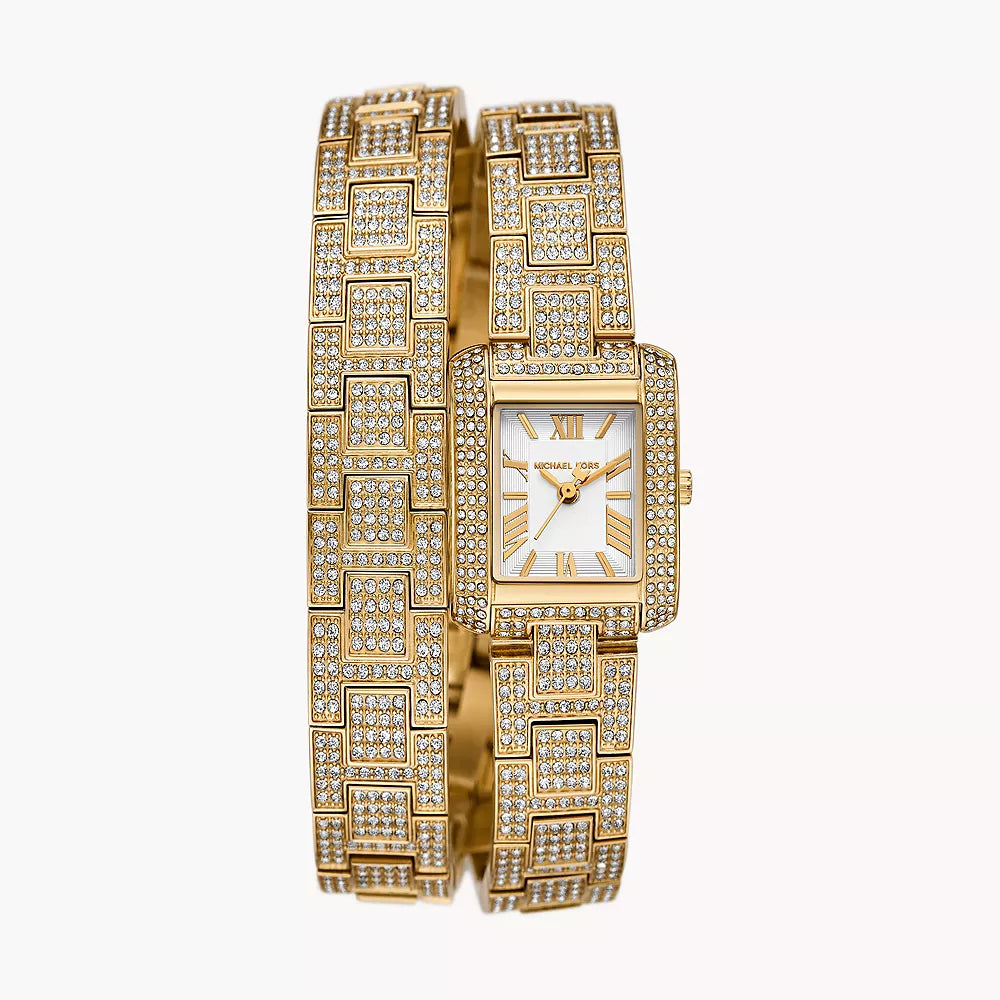 Michael Kors Emery Three-Hand Gold-Tone Stainless Steel Watch - MK4835