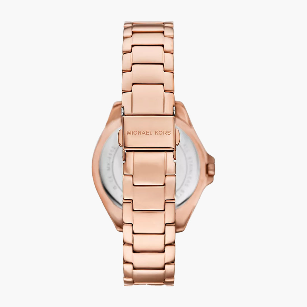 Michael Kors Kacie Three-Hand Rose Gold-Tone Stainless Steel Watch