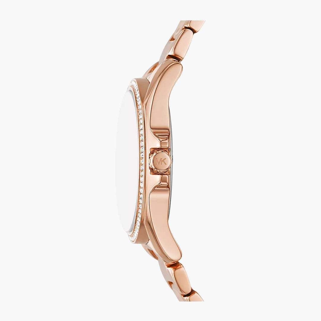 Michael Kors Kacie Three-Hand Rose Gold-Tone Stainless Steel Watch