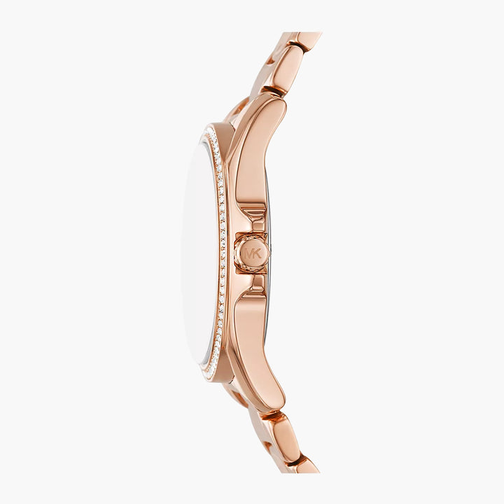 Michael Kors Kacie Three-Hand Rose Gold-Tone Stainless Steel Watch