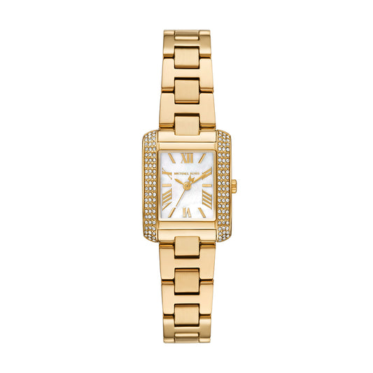 Michael Kors Emery Three-Hand Gold-Tone Stainless Steel Watch