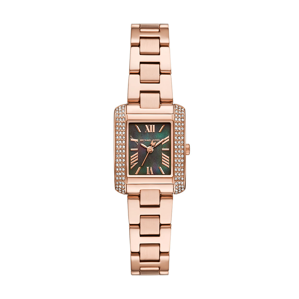 Michael Kors Emery Three-Hand Rose Gold-Tone Stainless Steel Watch - MK4868