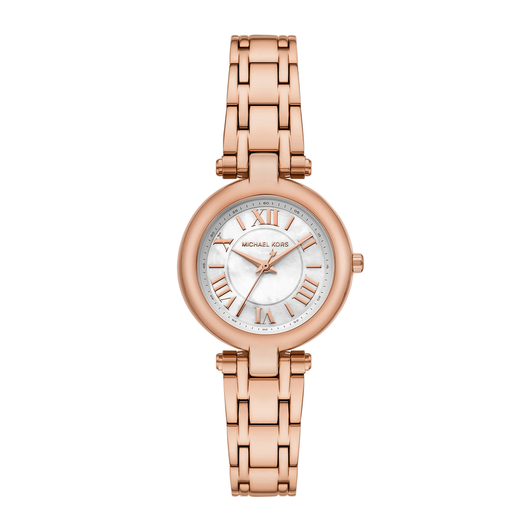 Michael Kors Women's Laney Three-Hand, Rose Gold-Tone Stainless Steel Watch