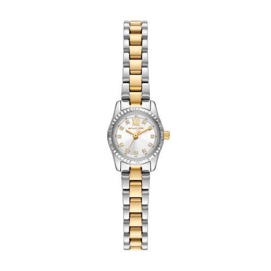 Michael Kors Micro Lexington Pavé Two-Tone Watch