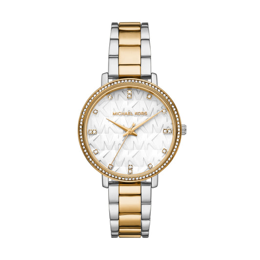 Michael Kors Women's Pyper Three-Hand Two-Tone Stainless Steel Watch