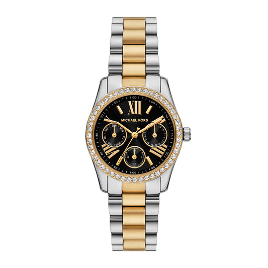 Michael Kors Women's Lexington Lux Multifunction Two-Tone Stainless Steel Watch