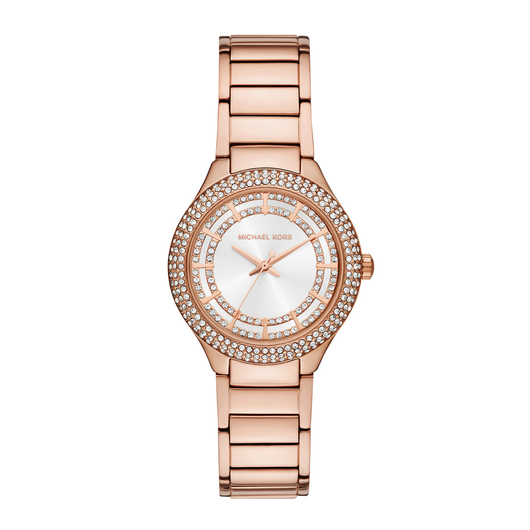 Michael Kors Women's Sylvia Three-Hand Rose Gold-Tone Stainless Steel Watch