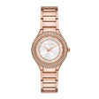 Michael Kors Women's Sylvia Three-Hand Rose Gold-Tone Stainless Steel Watch