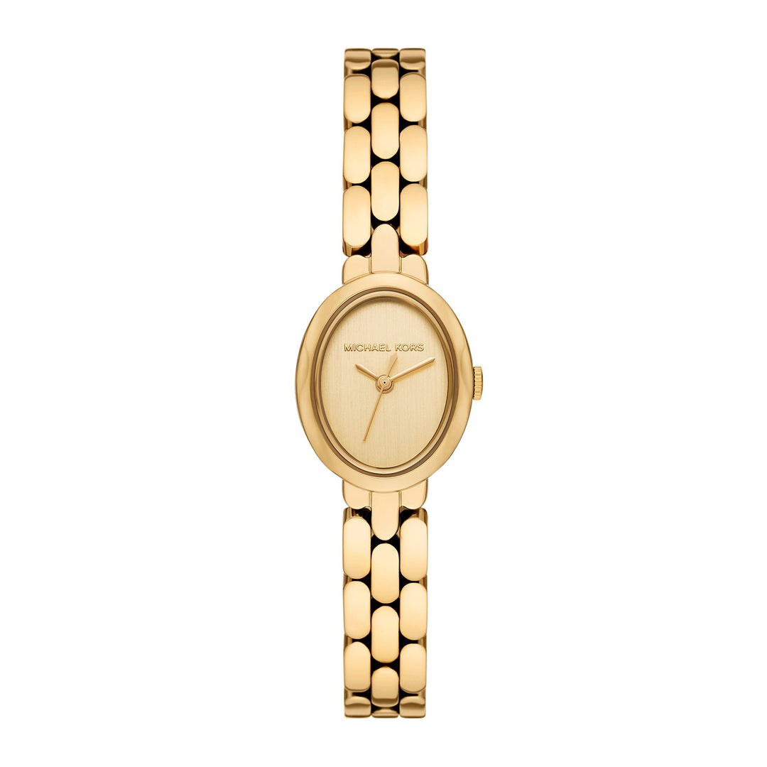 Michael Kors Women's Maude Three-Hand Gold-Tone Stainless Steel Watch