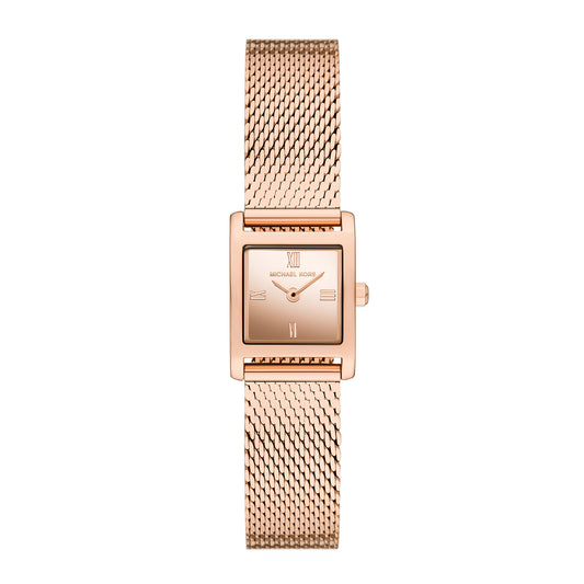 Michael Kors Women's Georgie Two-Hand Rose Gold-Tone Stainless Steel Watch
