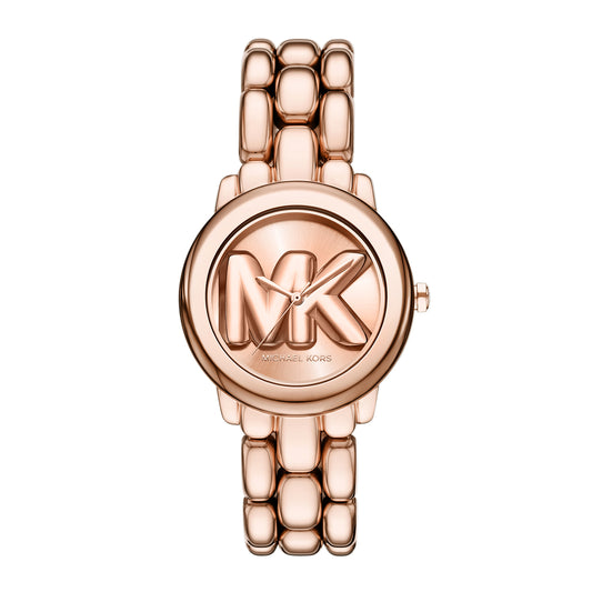 Michael Kors Women's Phoebe Three-Hand Rose Gold-Tone Stainless Steel Watch