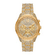 Michael Kors Women's Lexington Chronograph Gold-Tone Stainless Steel Watch