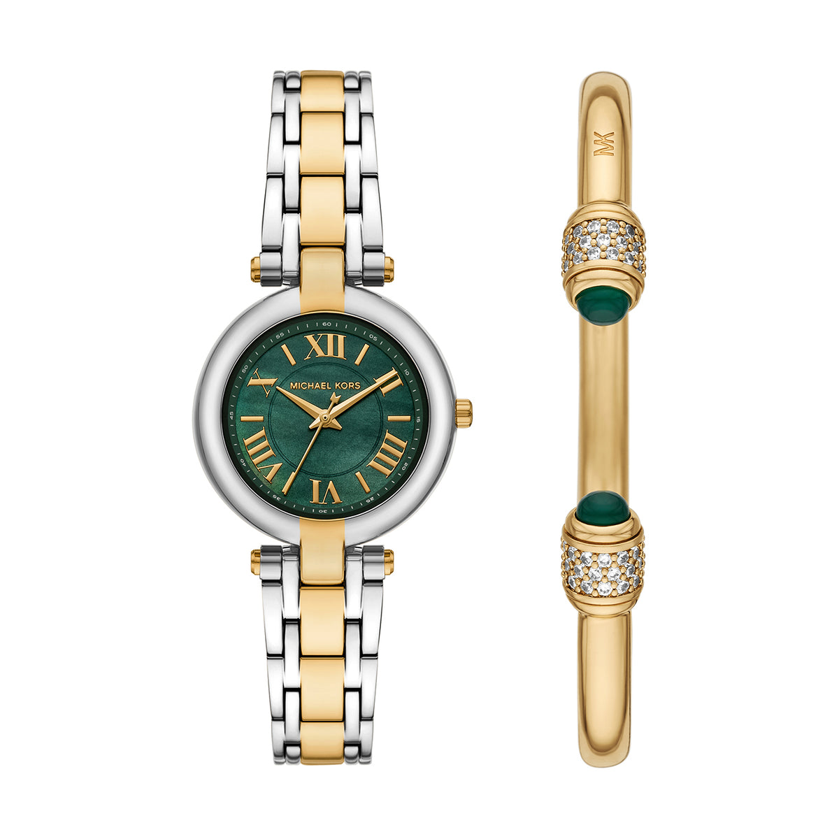 Michael Kors Women's Laney Three-Hand Two-Tone Stainless Steel Watch Set