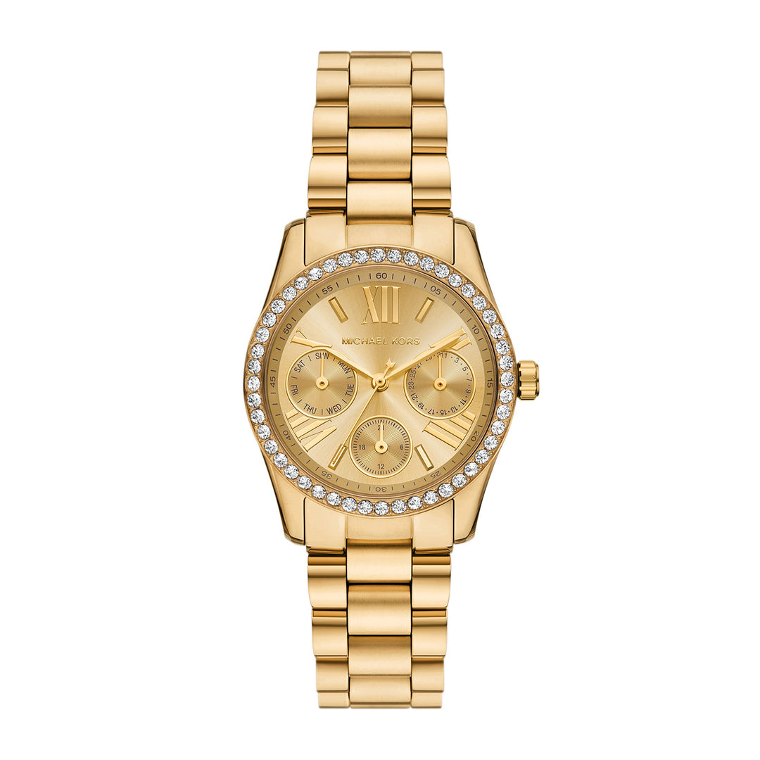 Michael Kors Women's Lexington Multifunction Gold-Tone Stainless Steel Watch