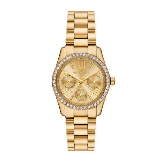 Michael Kors Women's Lexington Multifunction Gold-Tone Stainless Steel Watch