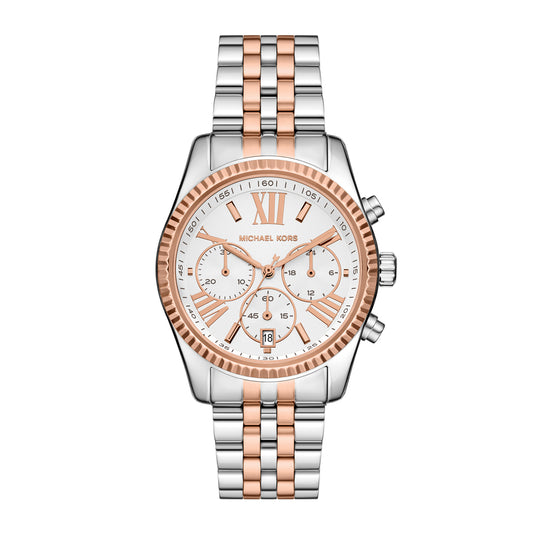 Michael Kors Women's Lexington Chronograph Two-Tone Stainless Steel Watch
