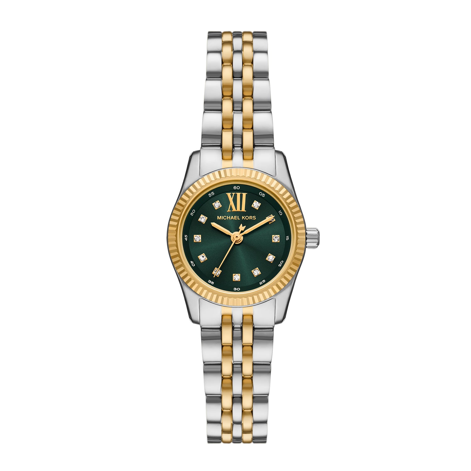 Mk3690 Michael Kors Women's Lexington Three-Hand Two-Tone Stainless Steel Wat ...