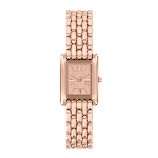 Michael Kors Women's Essex Three-Hand Rose Gold-Tone Stainless Steel Watch