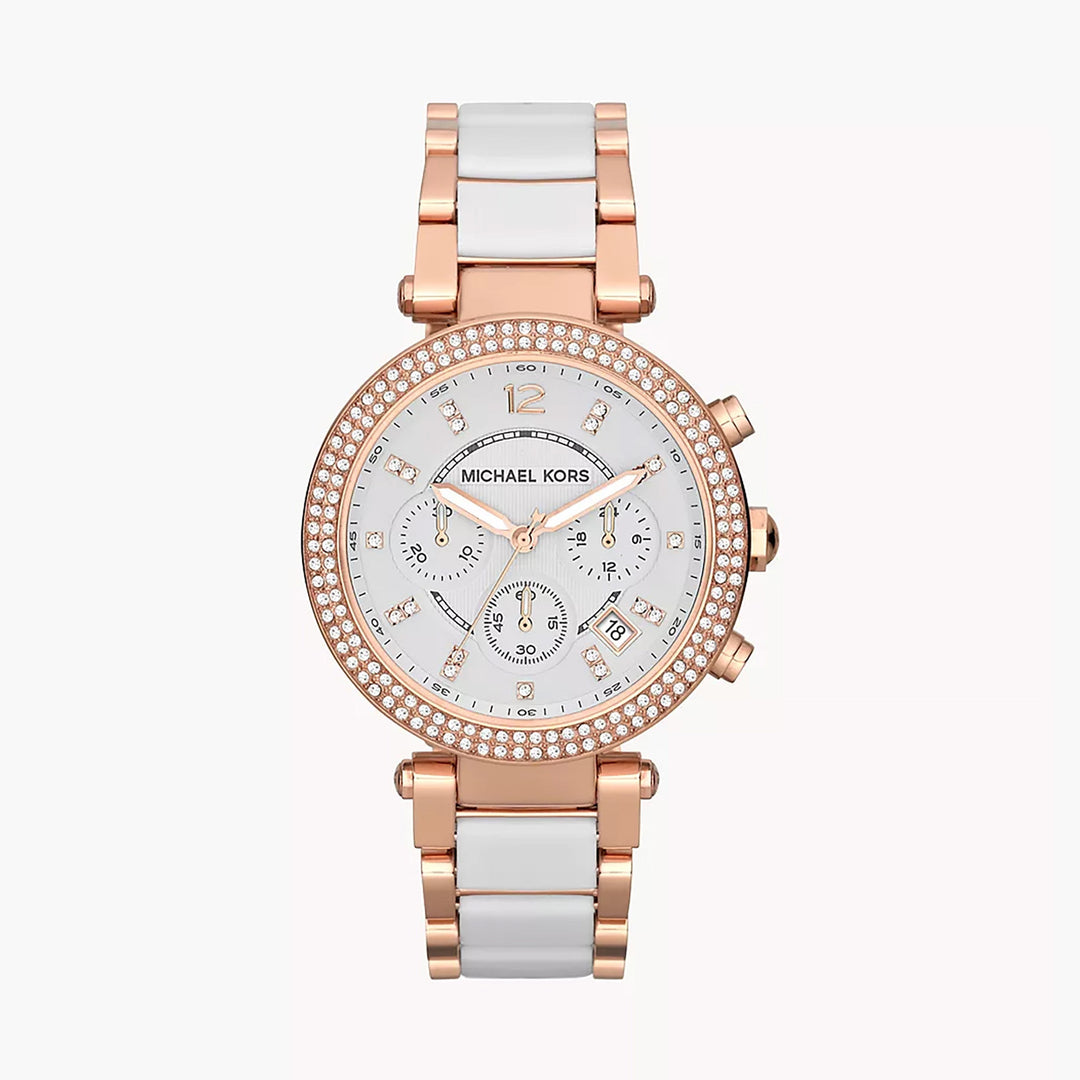 Michael Kors Parker Women's White Mixed Watch